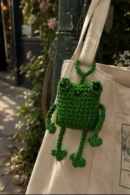 Crochet Frog Bag Charm